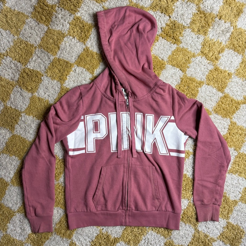 Pink Victoria Secret Hoodie in Pink Size Medium